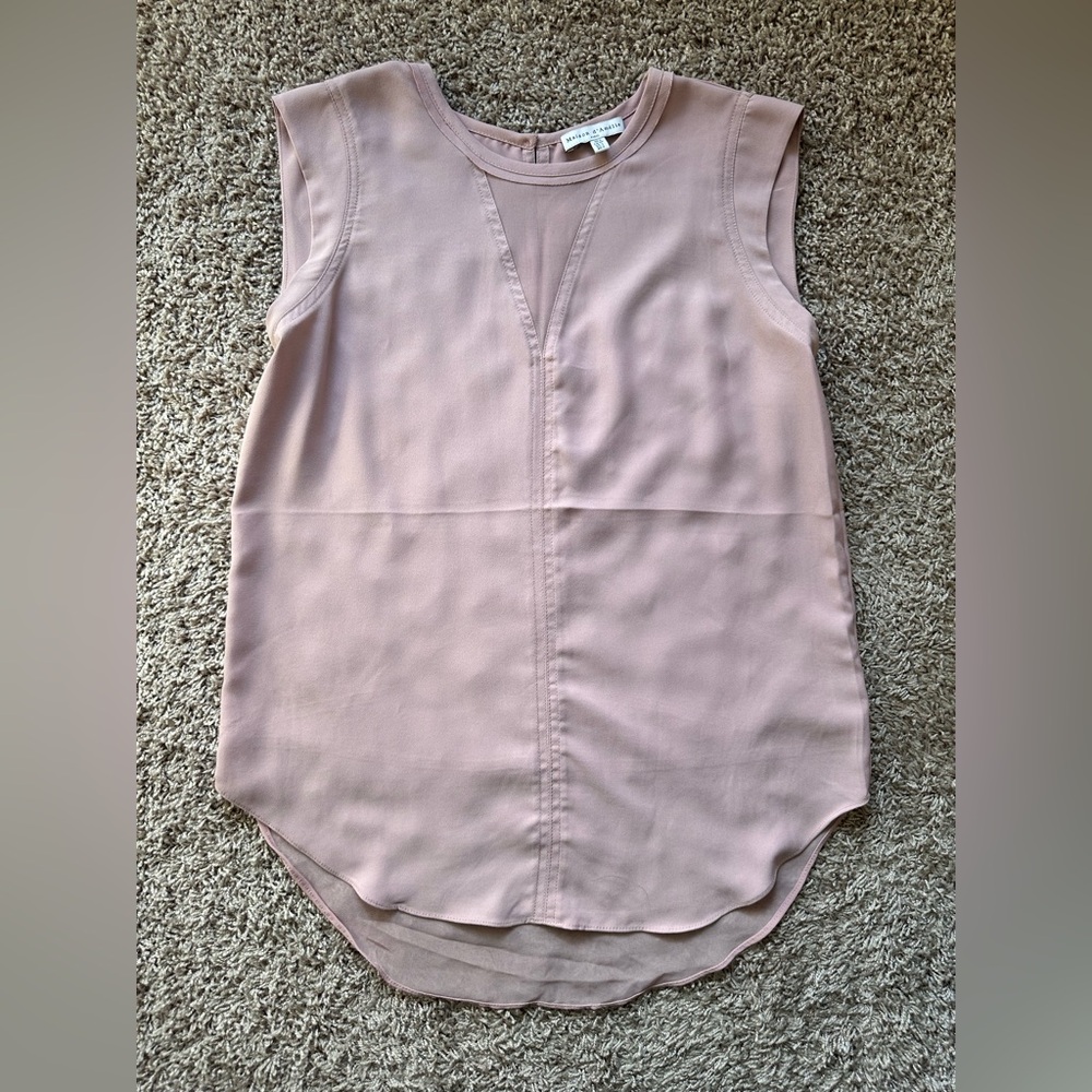 Chic Mauve Sleeveless Blouse